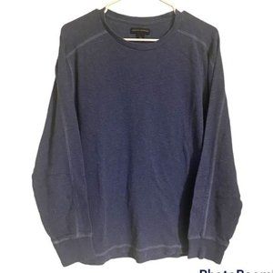 Banana Republic Blue Slubby‎ Crew Long Sleeve Men’s Large